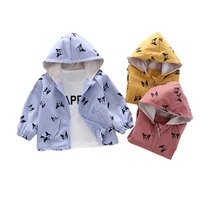 new boys fashion coat spring autumn baby girl clothes children cartoon hooded jacket toddler casual costume kids active clothing
