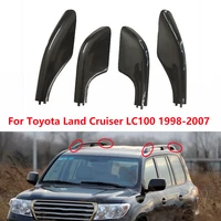 for toyota land cruiser 100 lc100 1998 2007 car roof luggage rack cover cap lid roof bar rail end shell