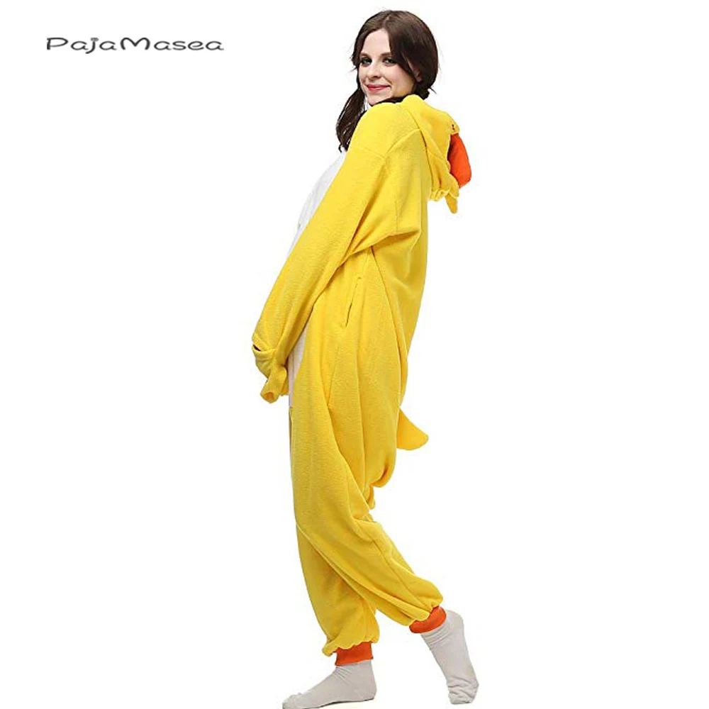 Комбинезон-Кигуруми для косплея в виде желтой утки Хэллоуина комбинезон