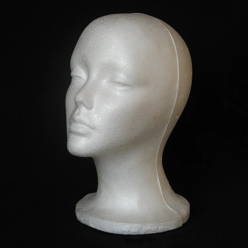 Female Foam Mannequin Head Manikin Model Hat Glasses Display Wig Jewelry Holder Shop Stand Rack |
