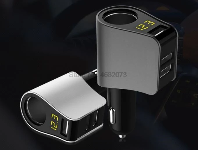 От DHL или Fedex 20 штук 3.1A 3 зарядных порта USB для автомобиля Зарядное устройство