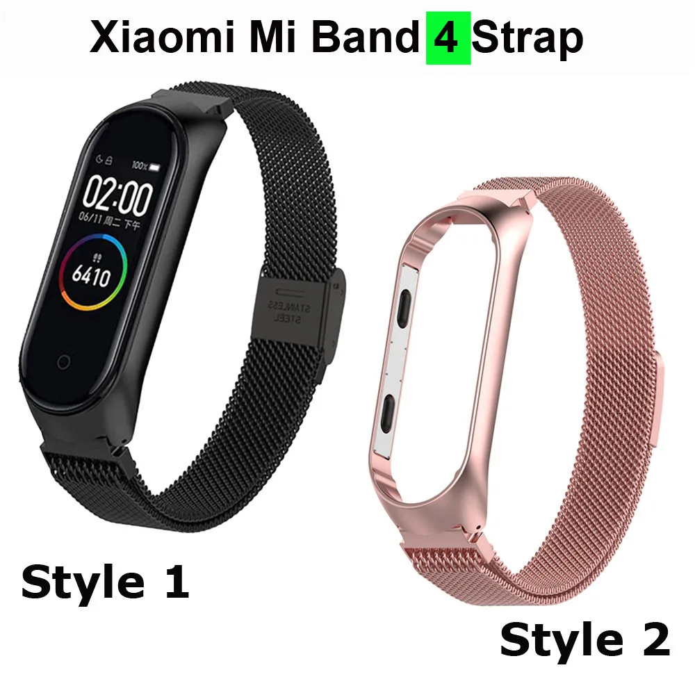 Mi Band 4 3 ремешок из нержавеющей стали металлический браслет для Xiao mi Nfc mi Band 4 3 mi lanese браслет mi band 4 3 Смарт-браслет