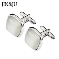 jinju cats eye stone cufflinks for mens luxury shirt cuff llinks high quality wedding gift gemelos gamisa bijoux homme