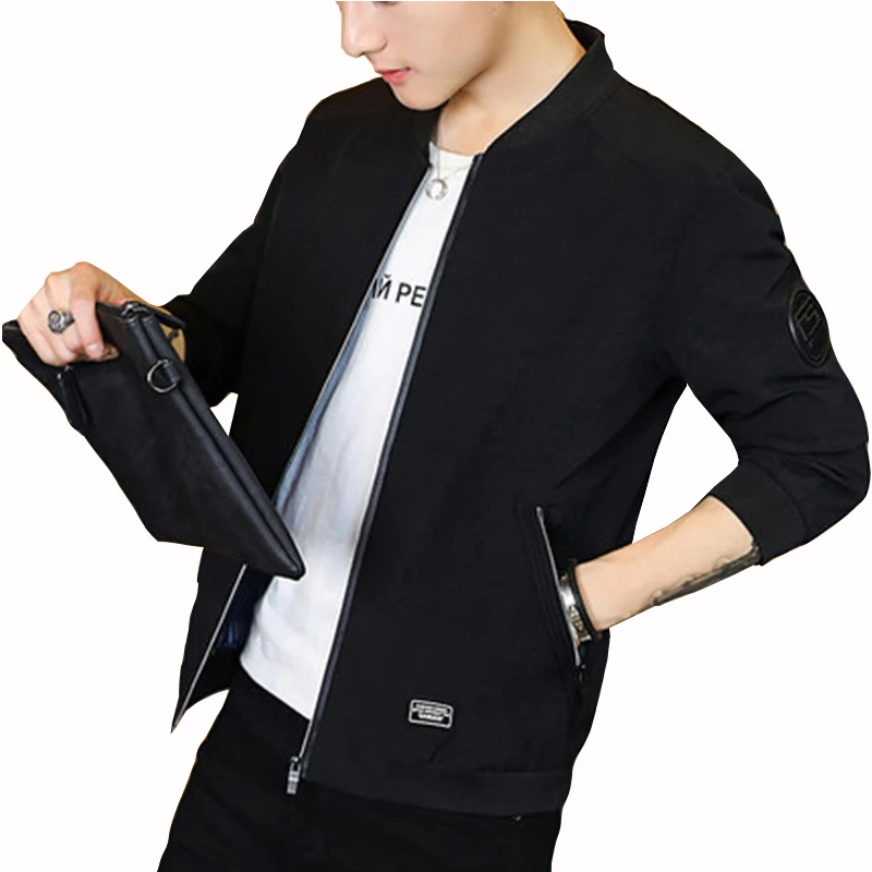 

The 2018 spring/fall casual chic ultra thin jacket men's coat baseball jacket men's street jacket 4xl top