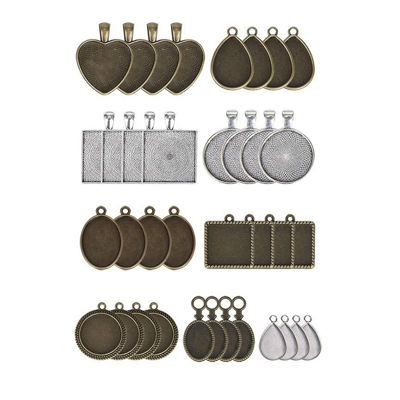 

1 Set Crystal Pendant Trays Epoxy Resin Mold Pendants Casting Silicone Mould DIY Crafts Making Tool Toy for Kids Gift