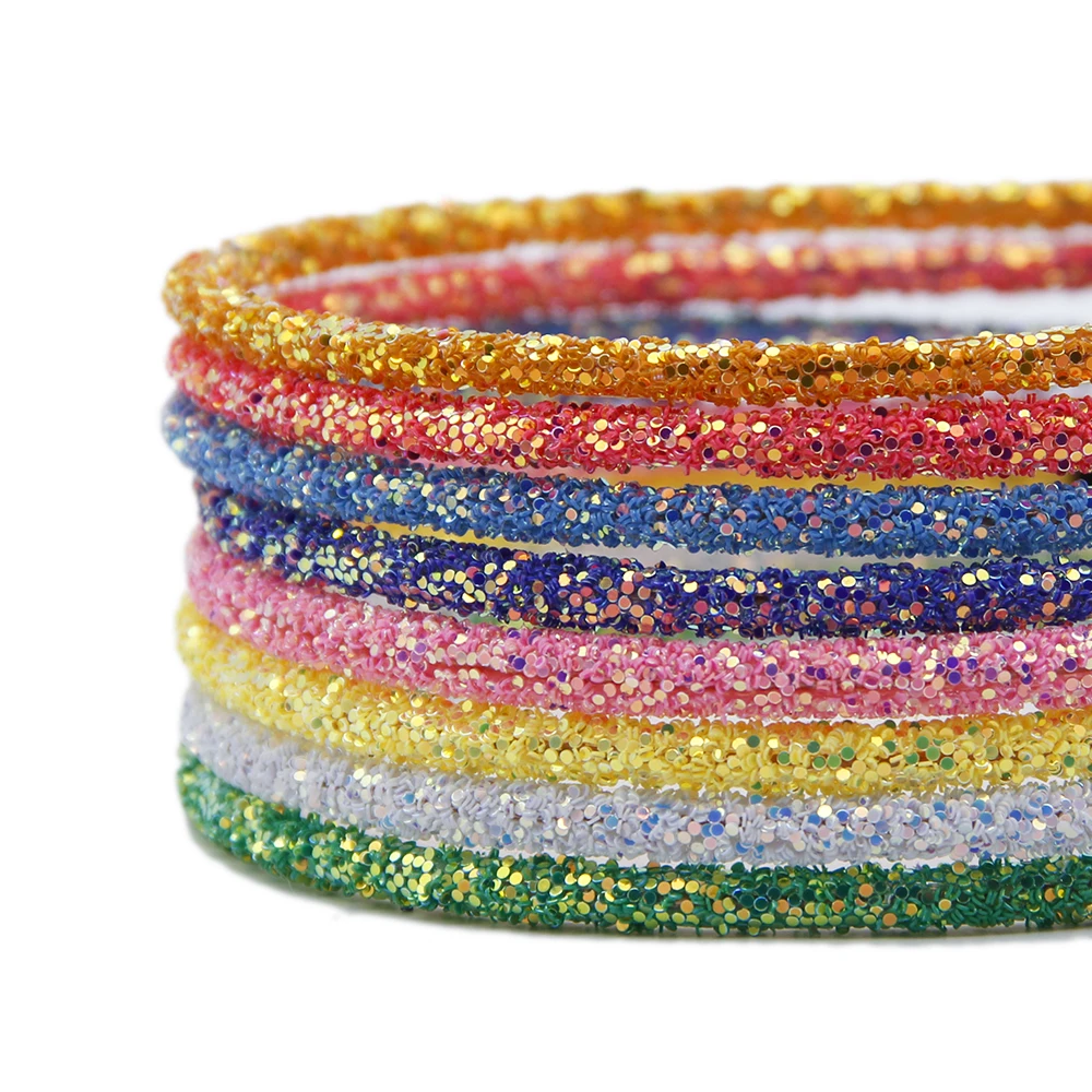 David accessories Hair Accessories Bling Glitter Hairband Girls Solid Candy Color Women Hoop Headband 1Yc8455 | Дом и сад
