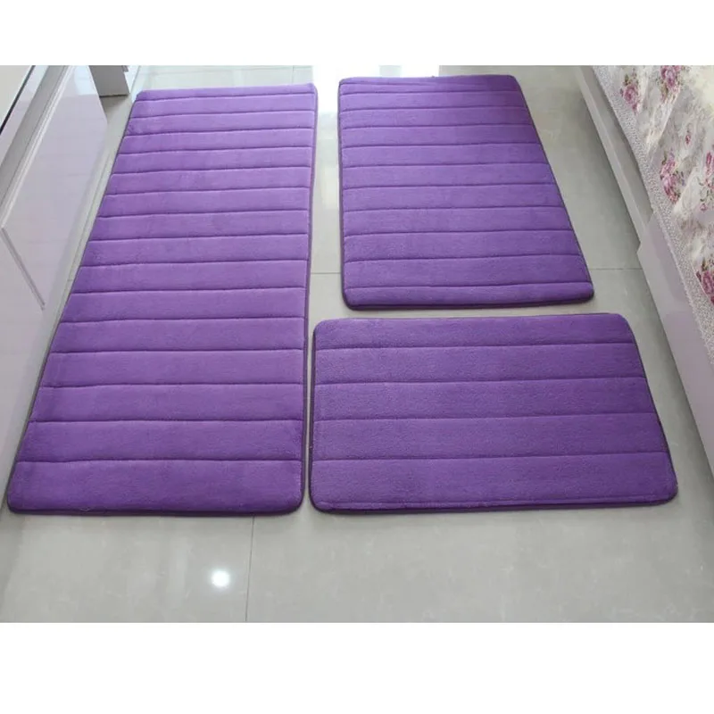 3 шт./компл. утолщенный комплекты ковриков для ванной комнаты нескользящий коврик