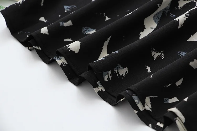 Большие размеры шифоновые платья для женщин модные и повседневные осенние