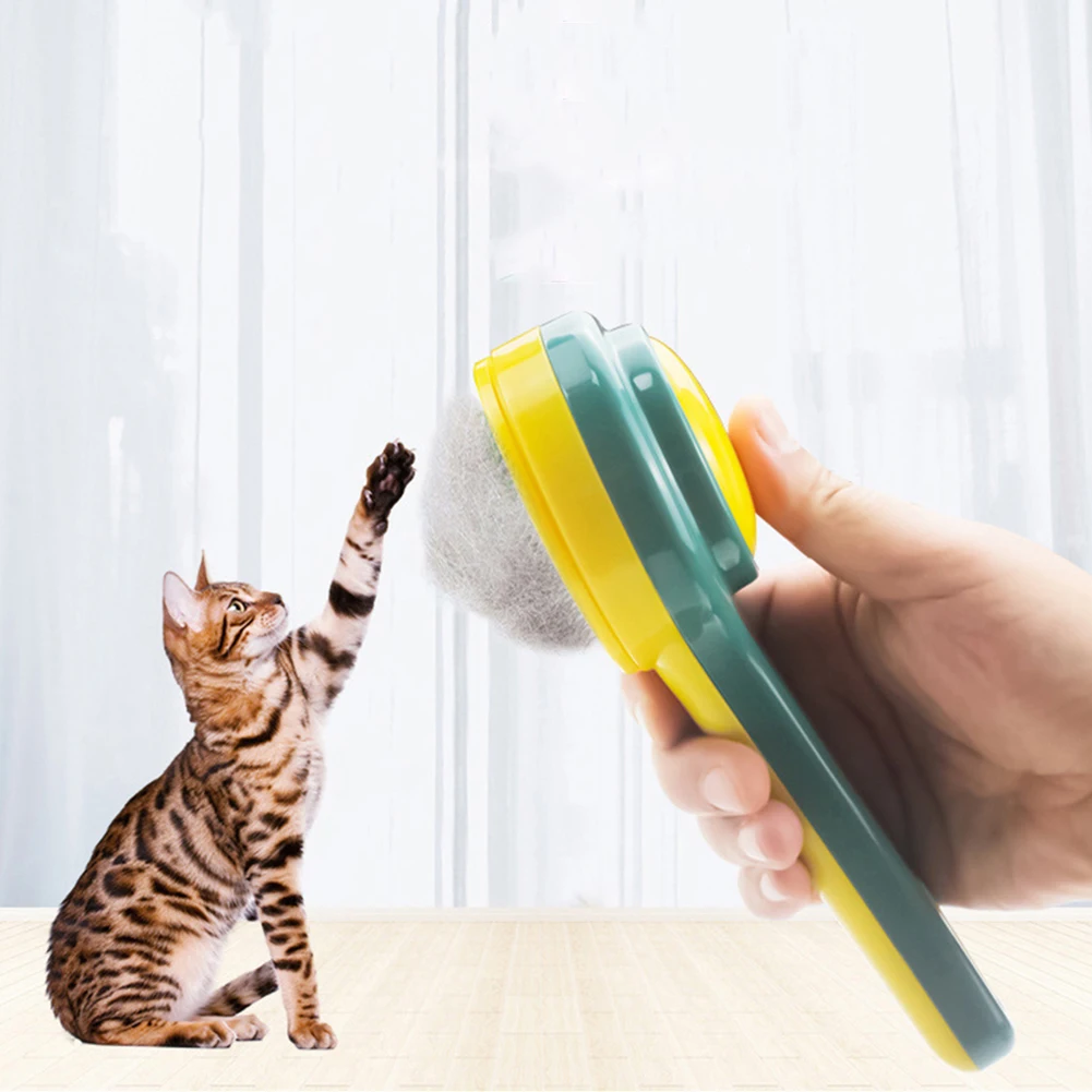 

Self Cleaning Slicker Brush Dog and Cat Removes Undercoat Tangled Hair Massages Particle Pets Comb Puppy Shedding Grooming Tool