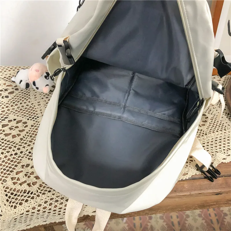 

EnoPella Fashion Women Backpack Waterproof For Teenager Schoolbag Girls Female High College Student Black Book Bags Rucksack
