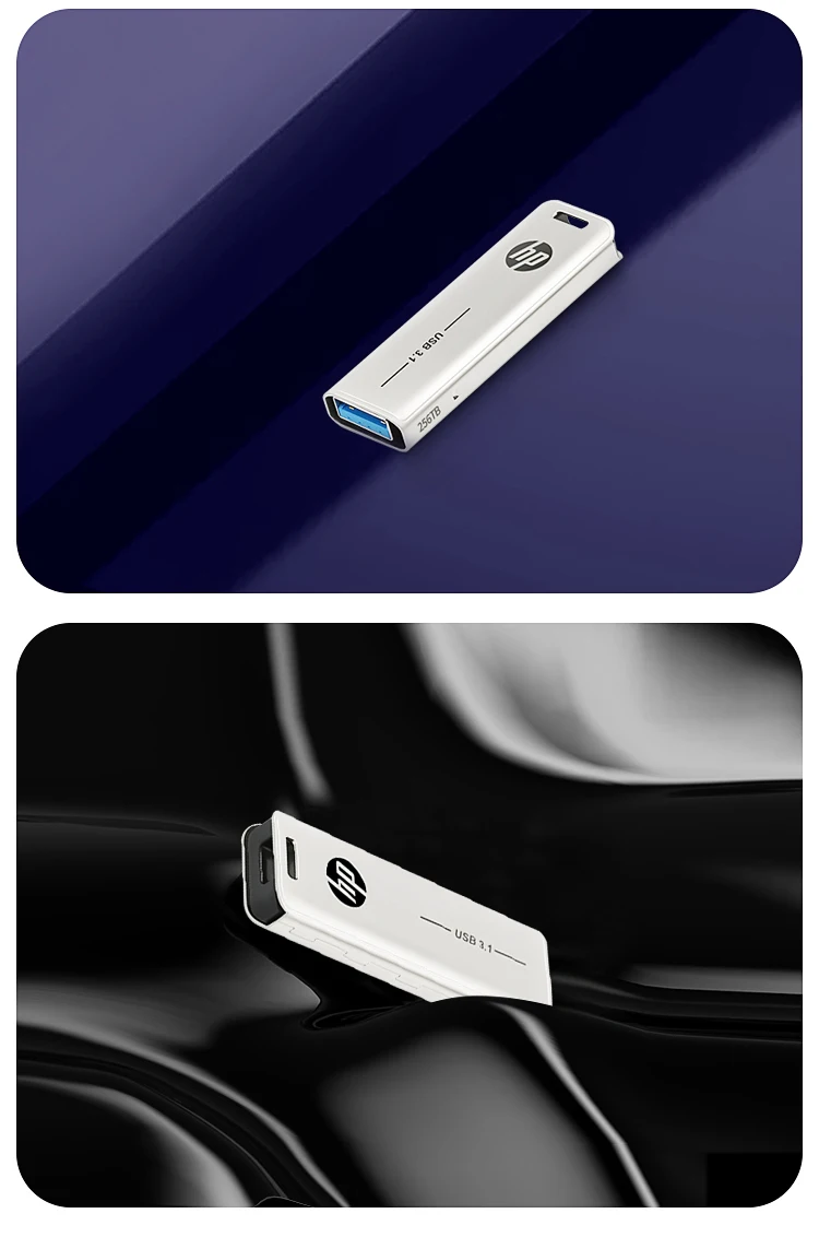 Hp USB флэш-накопитель X796W 512GB ручка-накопитель Cle USB3.1 32GB 64GB 128GB 256GB металлический диск на ключе креативная металлическая флеш-карта памяти