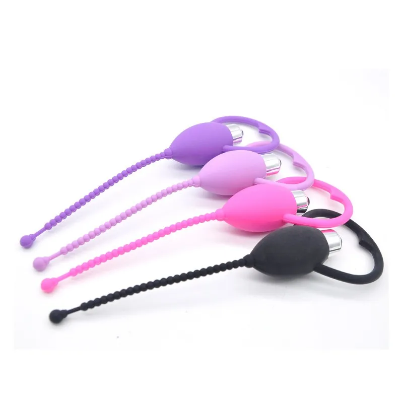 Уретральный катетер мастурбация вибрирующий пенис Вибрирующая Интимная игрушка