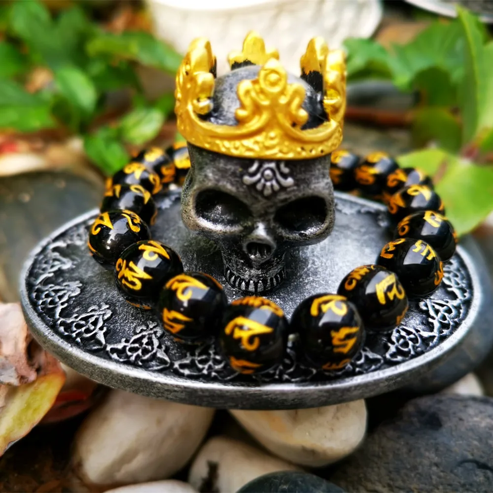 

New crown skull storage box creative bedside jewelry finishing box desktop small things storage box home accessories