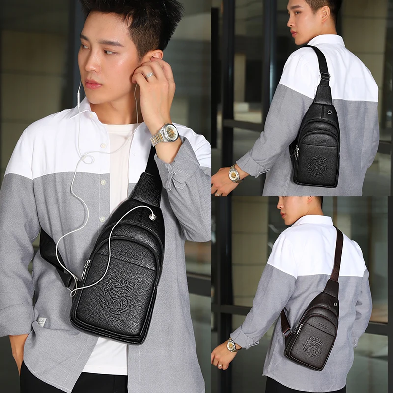 Модное на одно плечо мужская нагрудная сумка высокого качества Органайзер