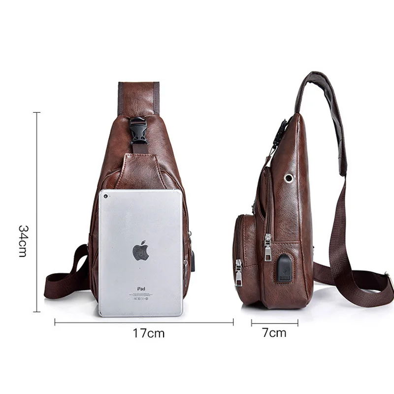 Винтажная кожаная поясная сумка на ремне для мужчин новая дорожная нагрудная