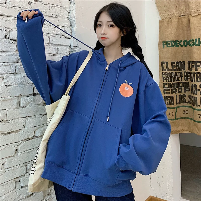 

Orange Loose Zip KioNuyoah