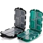 10 отделений, подвесная коробка для рыболовных снастей, рыболовная ложка, крючок, Аксессуары для рыбалки