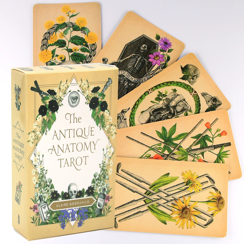 

The Antique Anatomy Tarot 78 Cards Deck English Version Classic Tarot Card Oracle Divination Board Games Playing Modern