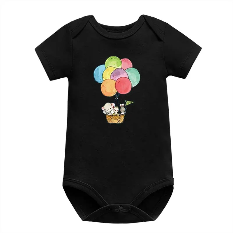 Soft Cotton Baby Bodysuit Fashion Baby Boys Girls Clothes Infant Jumpsuit Overalls Short Sleeve Newborn Baby Clothing