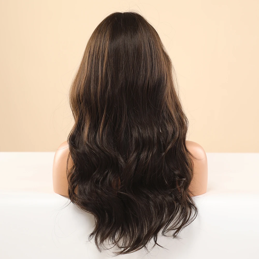 Блонд Единорог длинные волнистые синтетические волосы парики Омбре черный