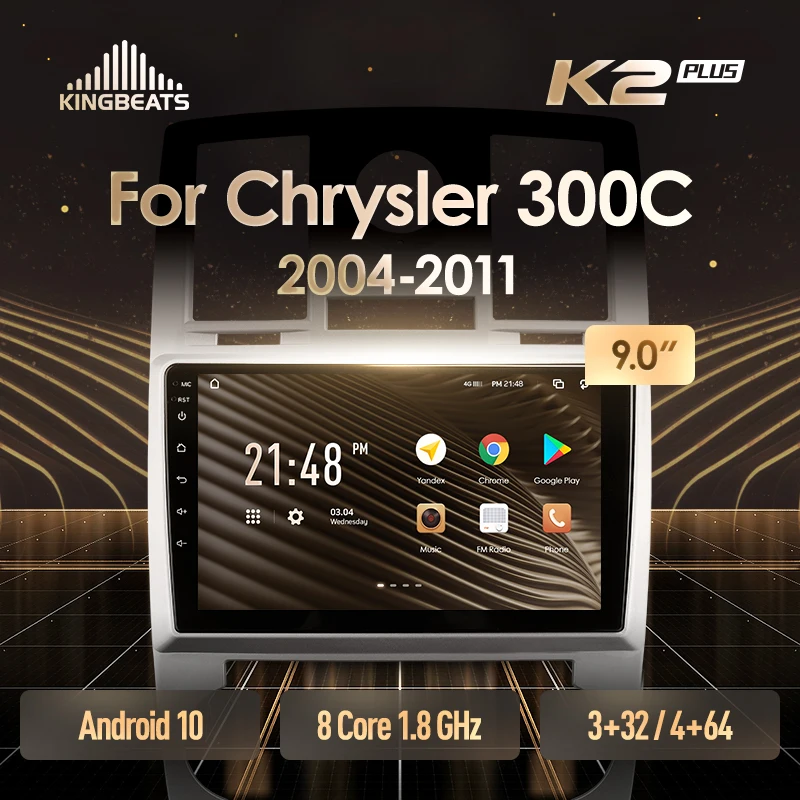 KingBeats штатное головное устройство For Chrysler 300C 1 2004 - 2011 GPS Android 10 автомагнитола на