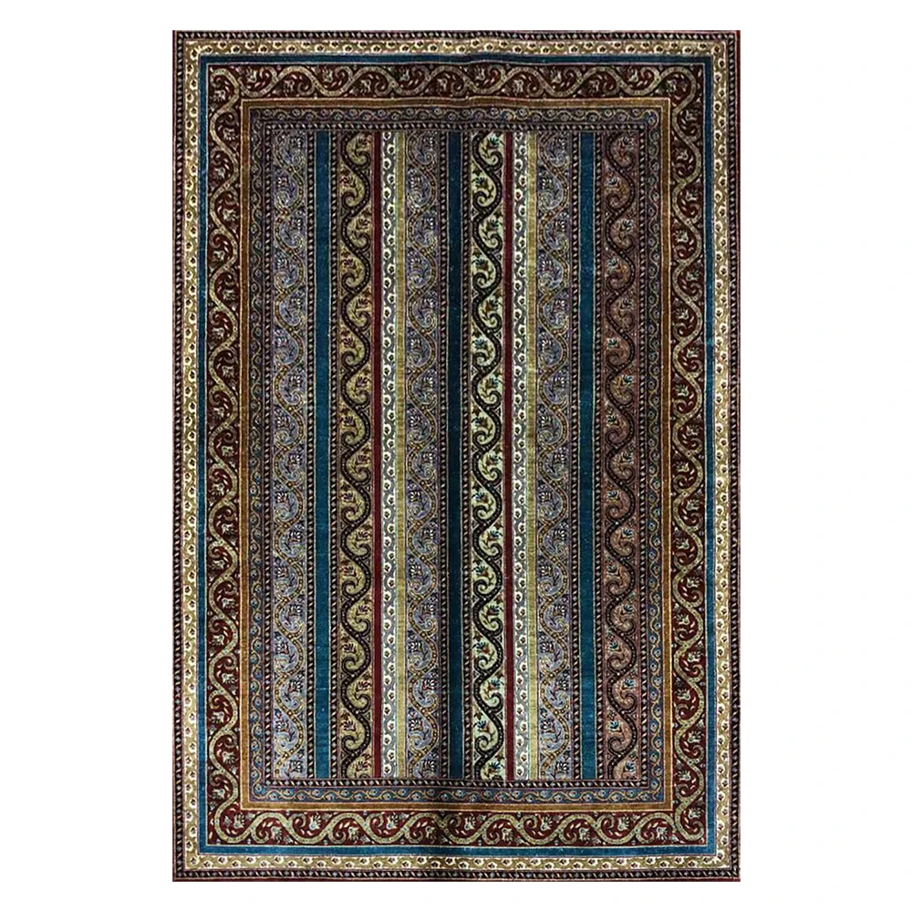 3 'x 4 5' Турецкий Дизайн ручной плетения шелковый ковер радужная полоса