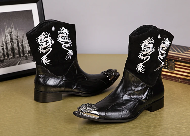 Christia Bella/Новинка Модная обувь в китайском Стиль вышивка мужской резьба по металлу