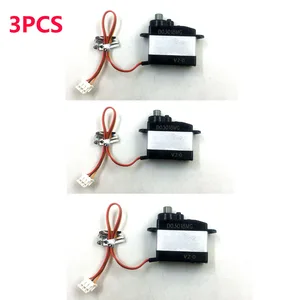 Обновленный металлический сервопривод 3 шт.лот для XK K120 K130, запчасти для радиоуправляемого вертолета, модификация D03018MG, цифровой сервопривод + кабели