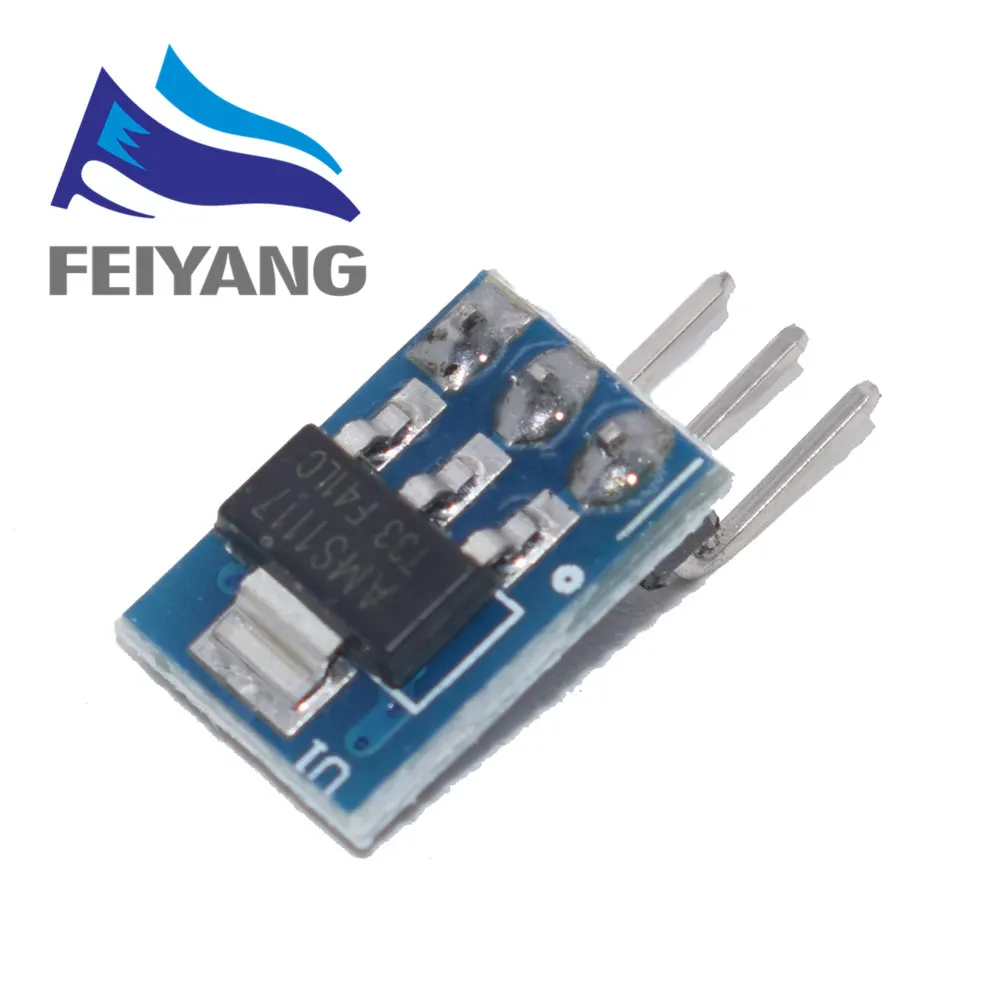 100 шт. 4,5 V-7 V до 3,3 V AMS1117-3.3V, модуль источника питания с AMS1117 3,3 V, модуль источника питания с AMS1117-3.3