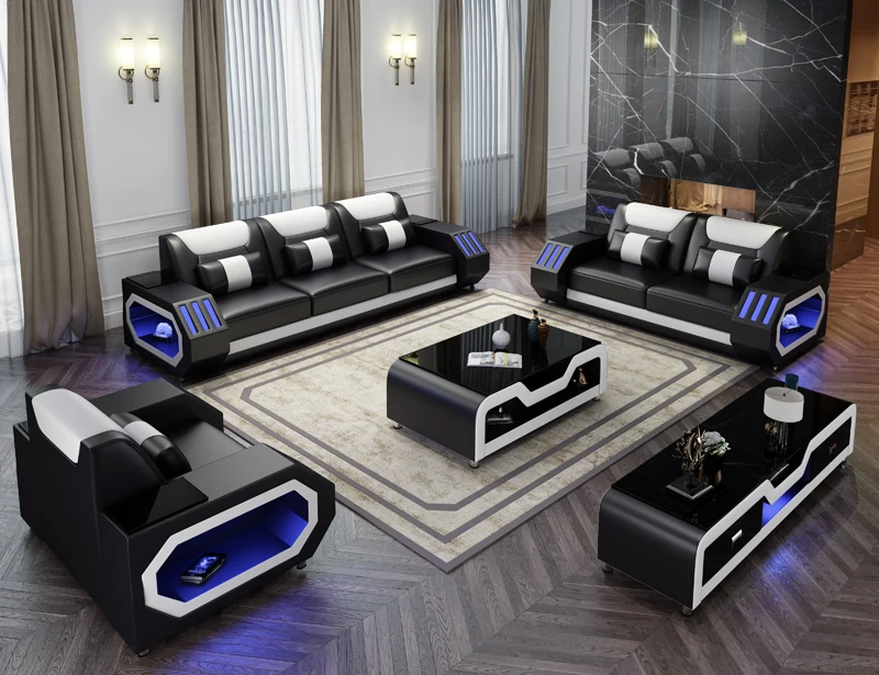 Современный дизайн дивана muebles де Сала кожаный диван Кама | Мебель