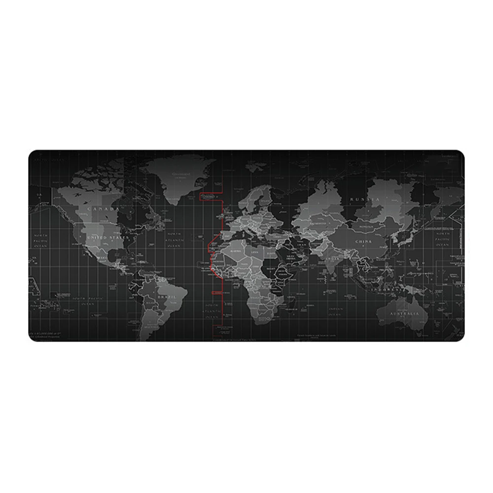 Большой игровой коврик для мыши с картой мира Противоскользящий офисный