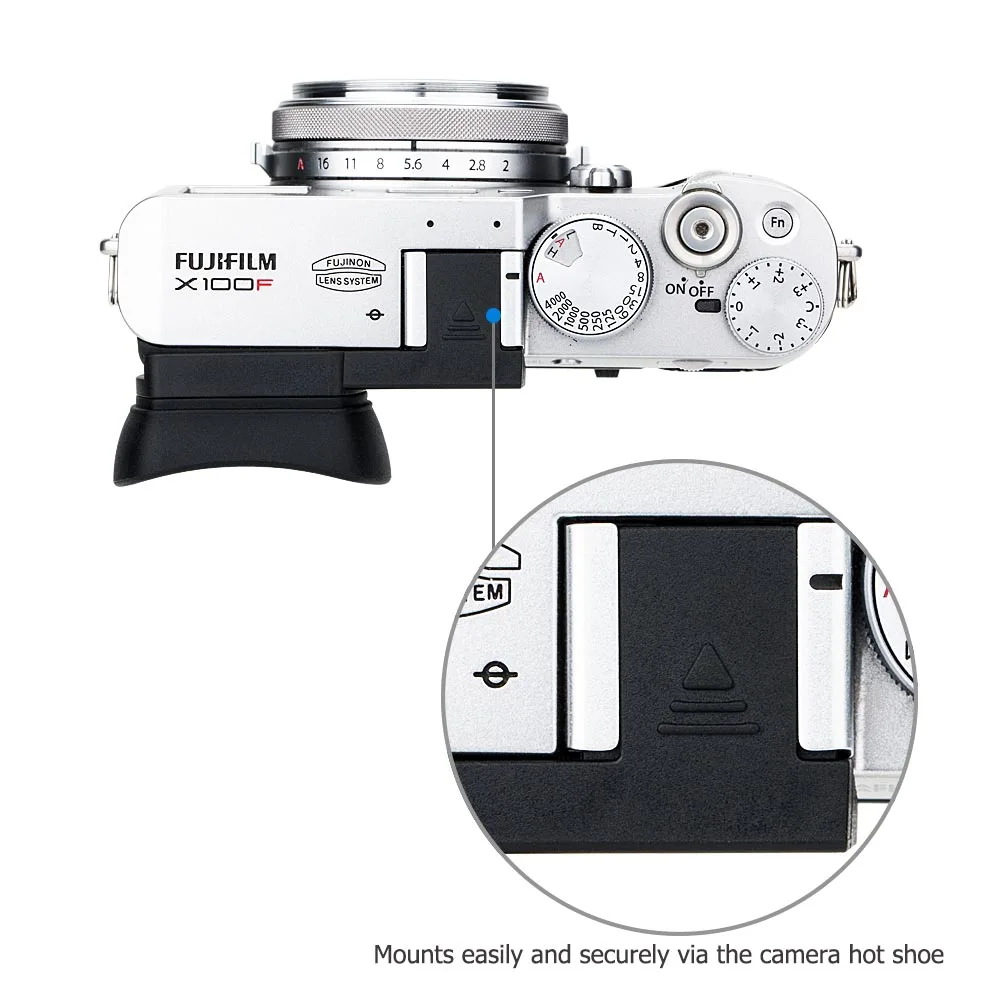 Окуляр для видоискателя камеры Fujifilm X100F Fuji X 100F с крышкой горячего башмака |
