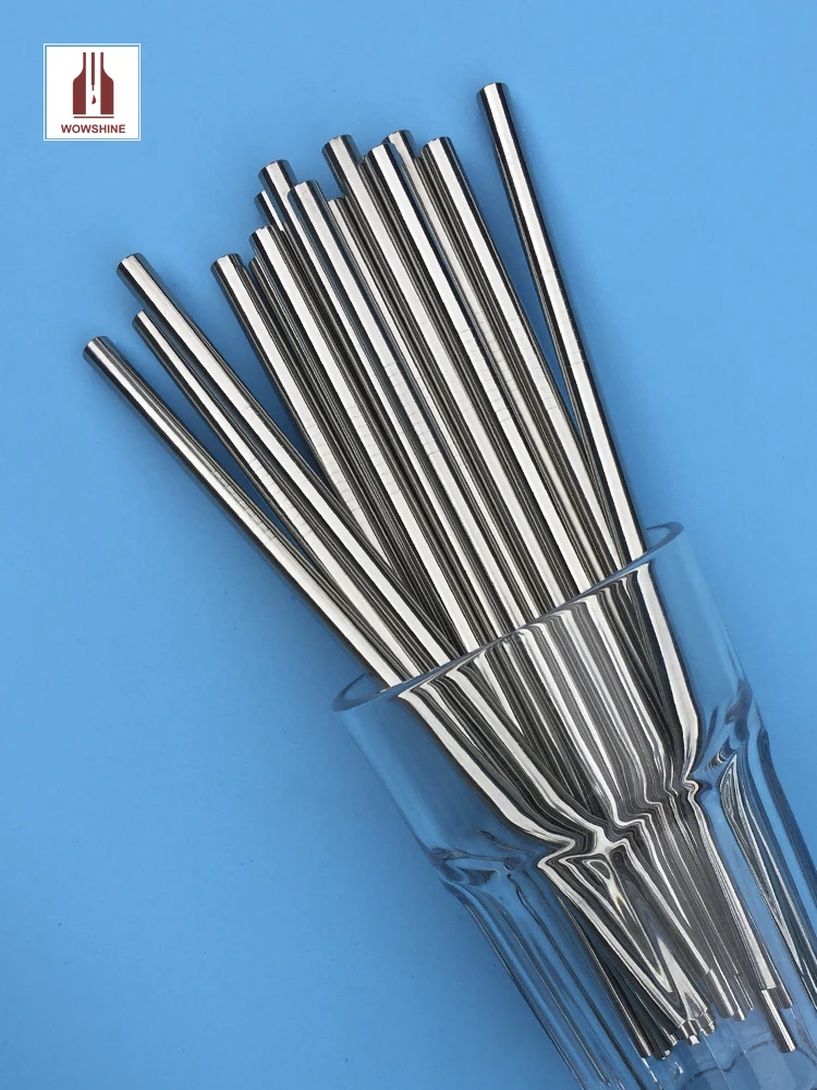Акция WOWSHINE! Бесплатная доставка 10 шт./лот солома из нержавеющей стали FDA LFGB 8 мм * 215