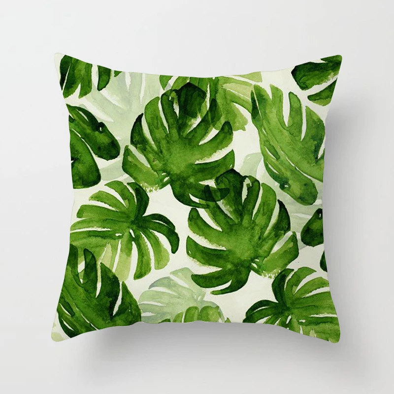 

Tropical Plants Pattern Decorative Pillowcase Polyester Cushion Cover Throw Pillow Cover Sofa Decoration Pillowcover 40506
