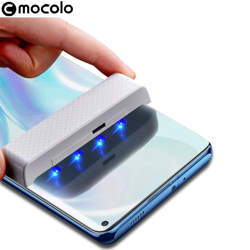 Защитное стекло для Oneplus 8 Pro изогнутое закаленное с жидкостным склеиванием OnePlus 9