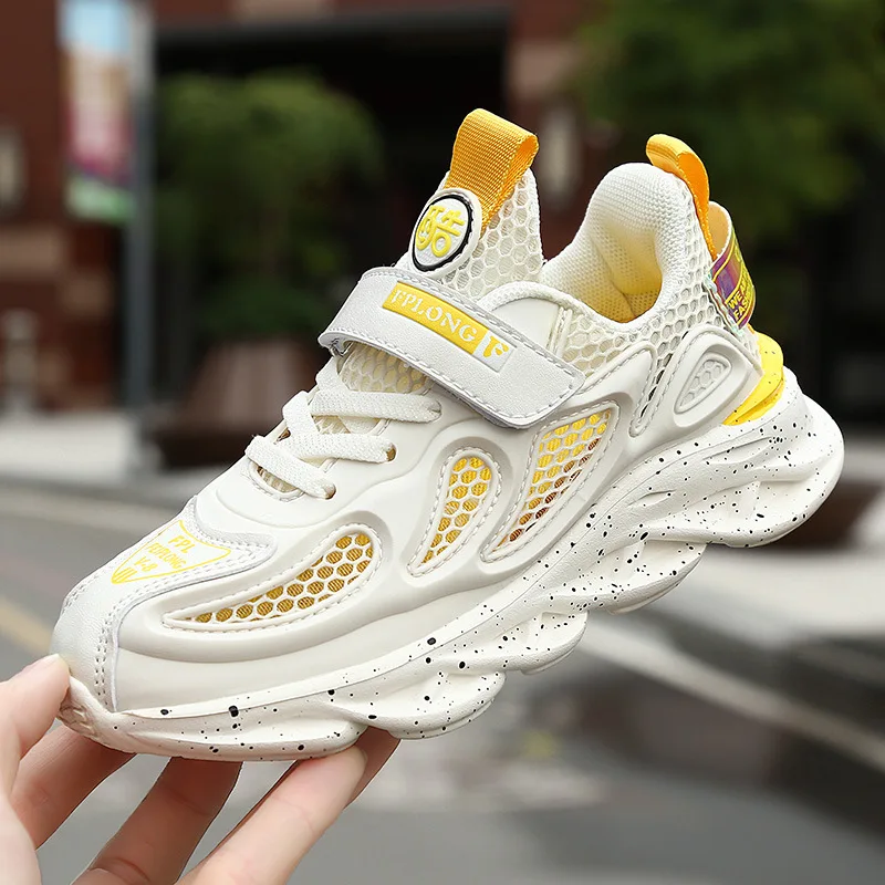 

Children's Sports Shoes 2021 New Girls Casual Leather Mesh Sports Shoes Children's Breathable Running Shoes Toddler Sports Shoes