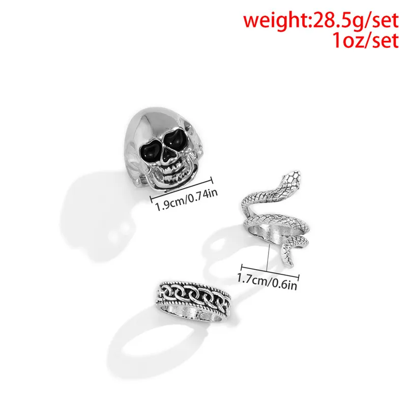 Набор женских геометрических колец 3 шт./компл. | Украшения и аксессуары