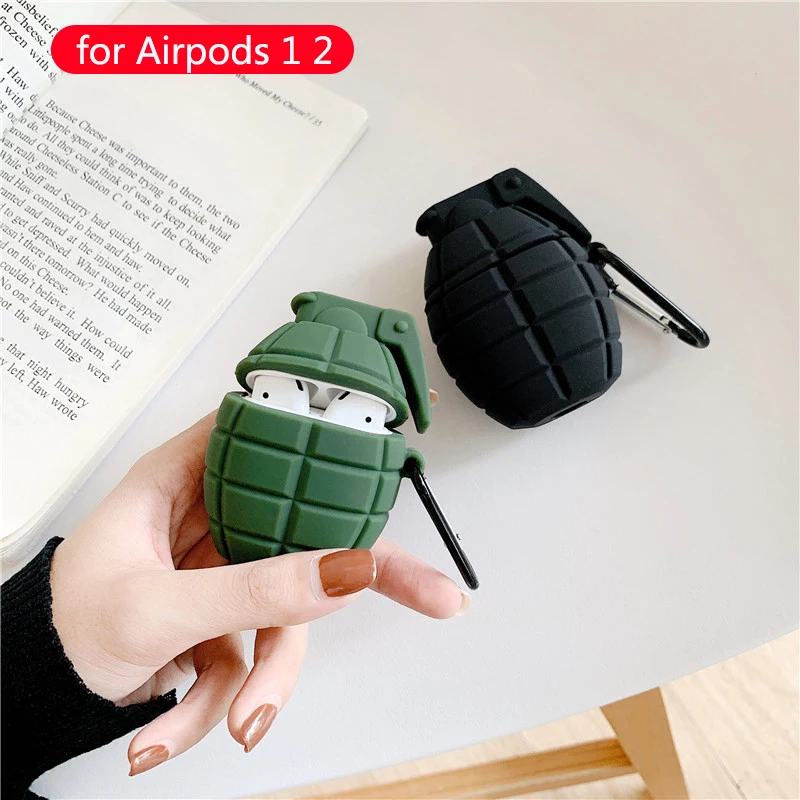 cartoon Wireless Earphone case For apple airpods 1 2 silicone soft leather Headset Box Airpods Accessories anime boys Cover | Электроника