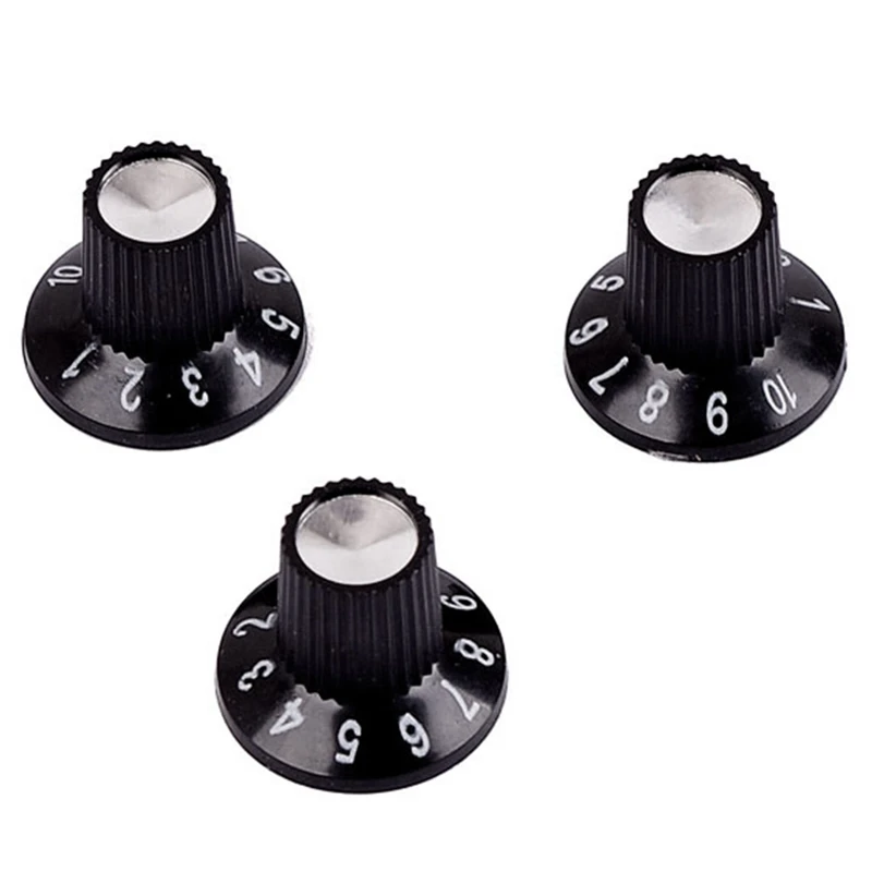 

Guitar Knob Black 18mm High and 23mm Diameter High Ankle Button, 3PCS