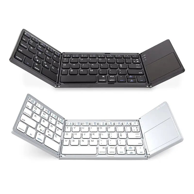 

X7AA Tri Folding Bluetooth Wireless Keyboard with Touch Pad for Phone PC Tablet