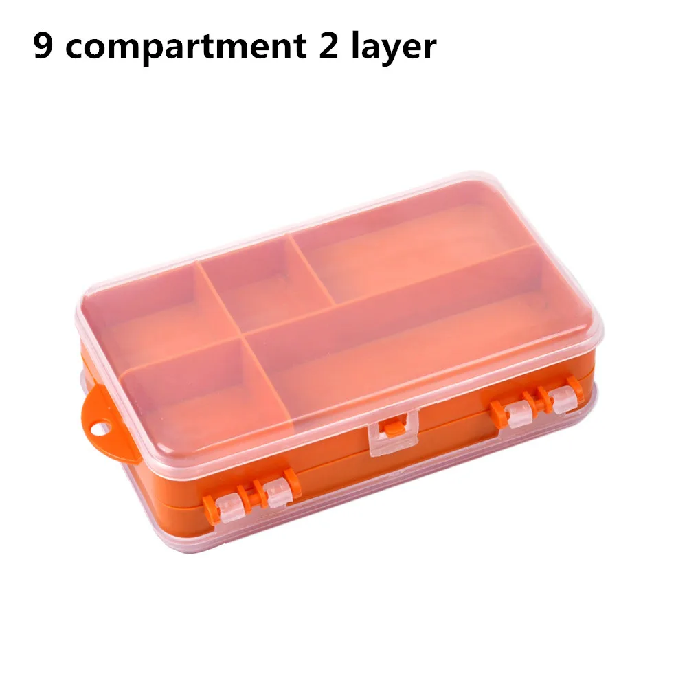 9 Compartments Lixada коробка для рыболовной снасти приманки рыболовные крючки Коробка Приманка Для Хранения Чехол 14 Отсек Рыбалка инструмент сортировочная коробка для песка - Цвет: 9 Compartments