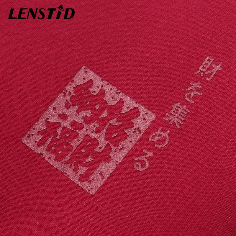 

LENSTID Men Hip Hop Winter Fleece Pullover Hoodies Lucky Cats Print Japanese Style Harajuku Streetwear Cotton Hooded Sweatshirts