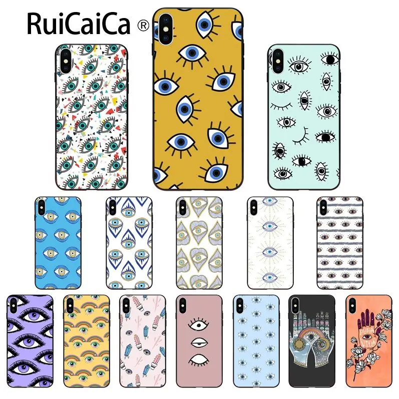 Ruicaica Egypt evil eye DIY роскошный высококачественный защитный чехол для Apple iPhone 8 7 6 6S Plus X