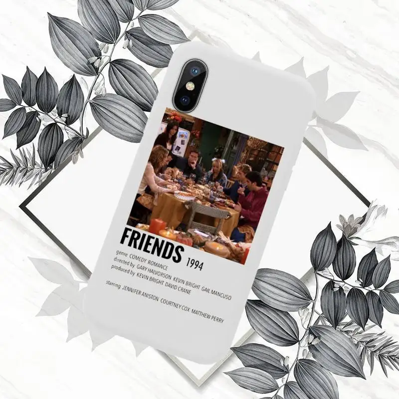 

Friends TV Phone Cases White Candy Color for iPhone 11 12 mini pro XS MAX 8 7 6 6S Plus X SE 2020 XR