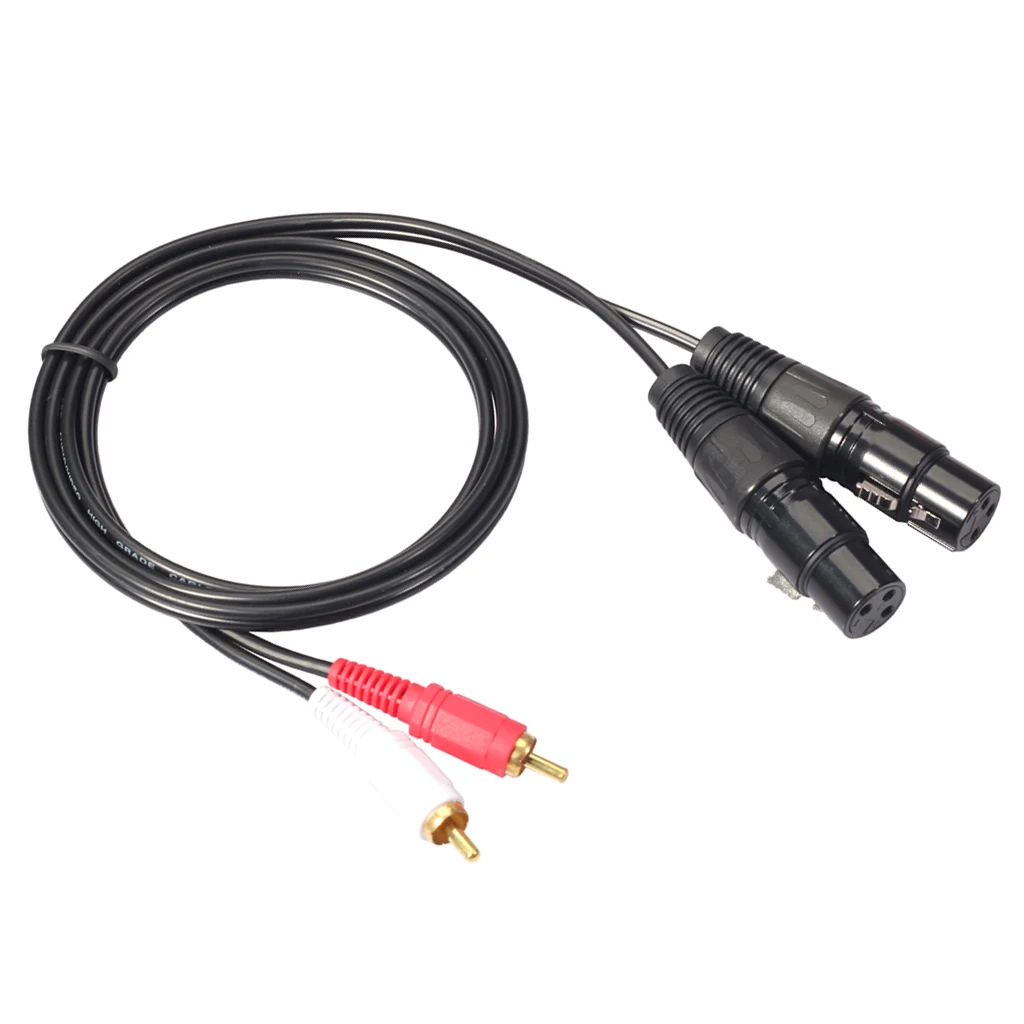 1 пара 5 м RCA штекер в XLR гнездо аудио hi-fi кабель микрофон для микрофона | Спорт и