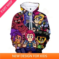 rico and star child wear brawings game 3d swearshirt boys girls tops kids hoodie gene sally max hoodies teen clothes