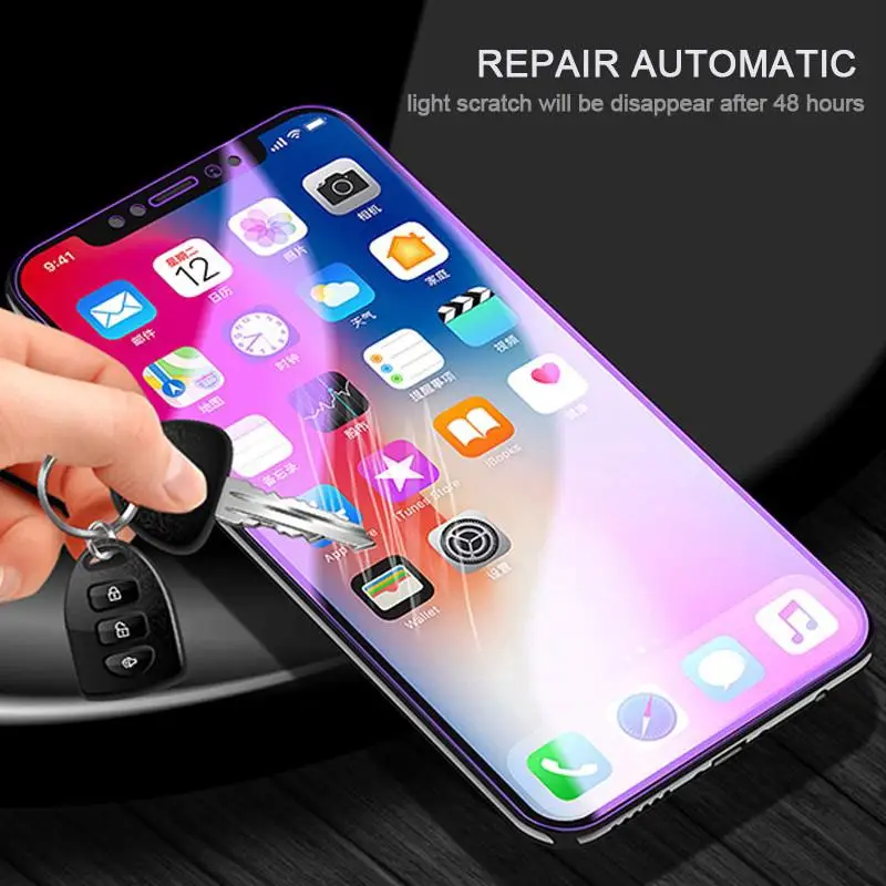 Anti Blue Light Blocking Screen Protector for Iphone 11 12 13 Mini Pro Xs Max Xr Ray Glass 7 8 Screenprotector | Мобильные телефоны