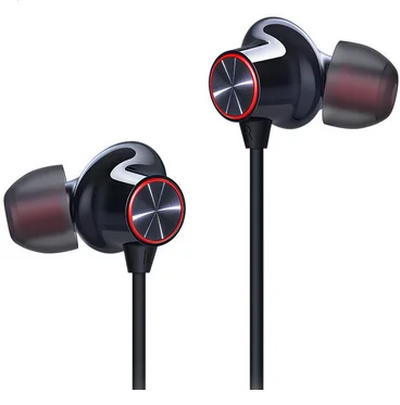 Black Оригинальные беспроводные наушники oneplus Bullets 2, быстрая зарядка, Google Assistant type c для oneplus 7pro - Цвет: Black