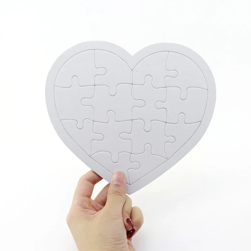 

Blank Coloring Puzzle Paper White Mold Board Children DIY Production Puzzle Coloring Graffiti Painting Children Educational Toys