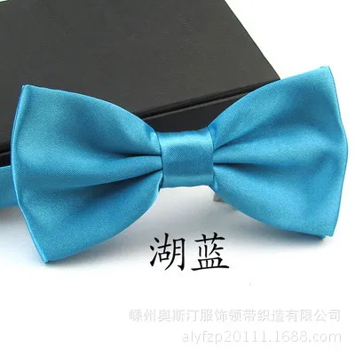 Классический Детский галстук-бабочка для мальчиков девочек модный 25 однотонный